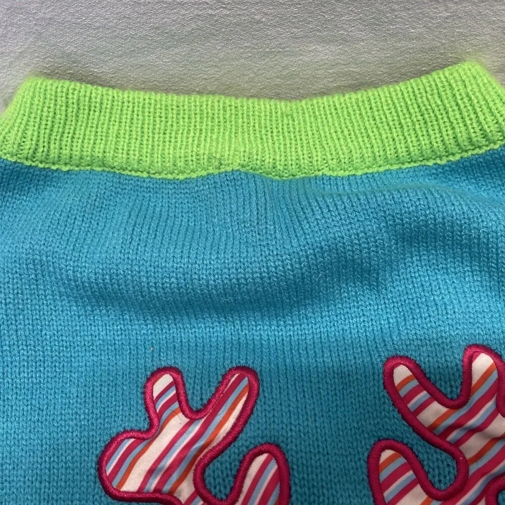 Christmas Reindeer Sweater Size XL For M - L Dogs Knitted Warm Sweater Holidays